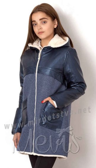 Модное демисезонное пальто для девочки Mevis 7013-01