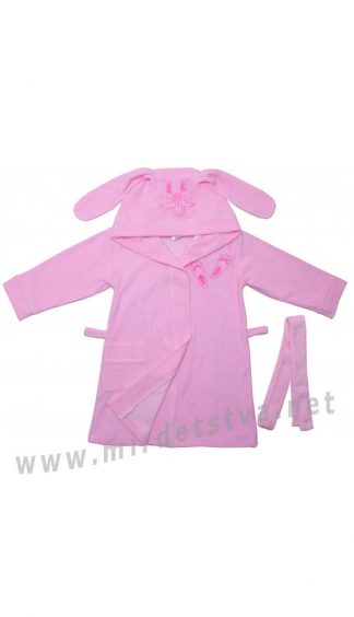 Розовый халат для девочки Valeri tex 1335-20-181